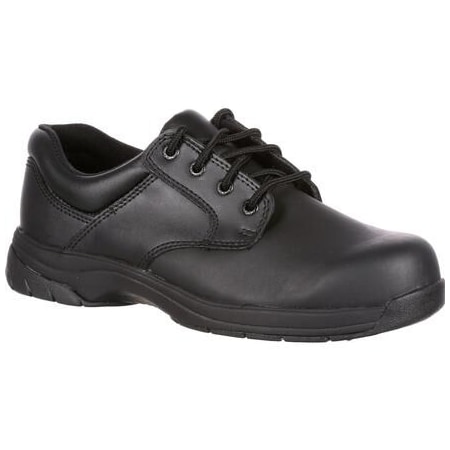 Rocky SlipStop 911, Men's Oxford Shoe, 14 W, Leather, 4 in Height, Black FQ0002034
